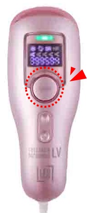 コラーゲン脱毛LVの使い方3　SHOTボタン